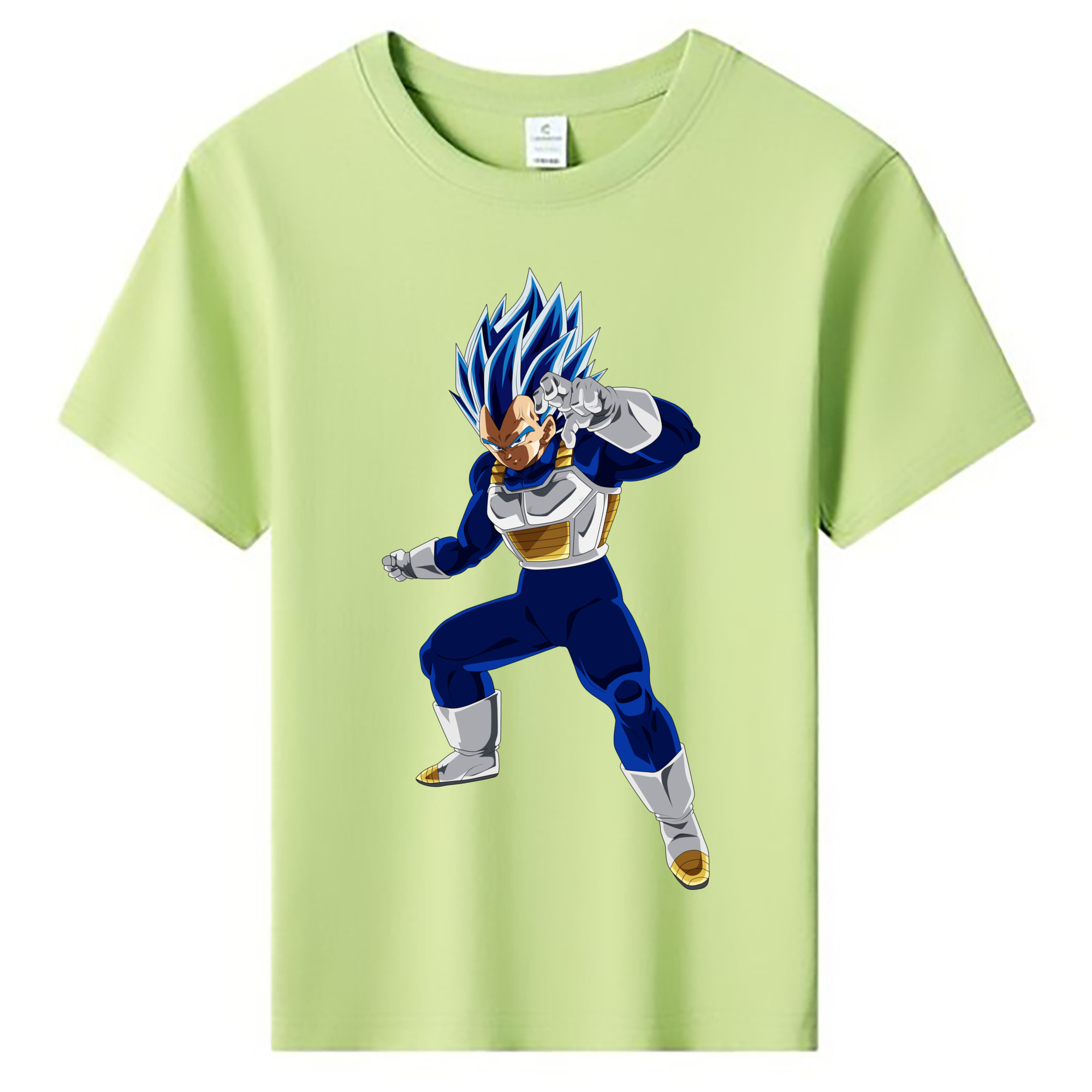 （画像用） ドラゴンボール ベジータ四世（Bejīta Yonsei）DRAGON BALL Vegeta IV 綿100％キッズTシャツ（フロントプリント）